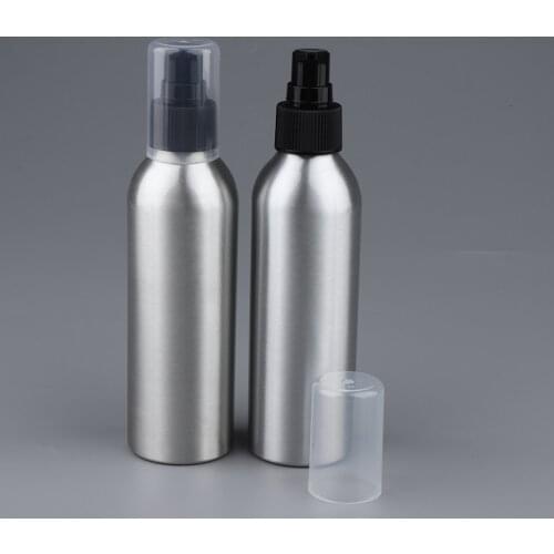 2Pcs Aluminum Empty Bottle with Pump for Essential Shampoo Lotions Reusable Liquid Bottle Refillable Dispensing Containers