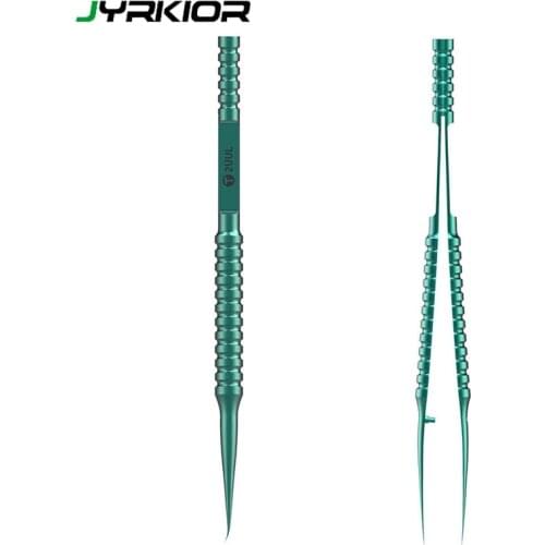 2UUL Precision Titanium Alloy 0.15mm Fingerprint Tweezers Straight/Curved Tip Tweezers For Motherboard BGA IC Chip Repair