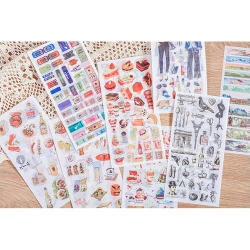 3pcs Creative paper sticker Organizer Calendar Diary Book Planner Scrapbook Decoration Diary Sticker papeleria