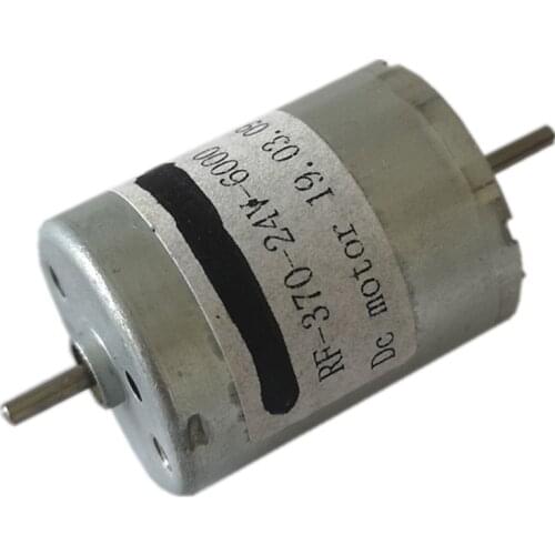 370 DC Motor Double-shaft For DIY robot, Medical 6V 12V 24V Vacuum cleaner Power tools Home appliances Office small motor 6000r