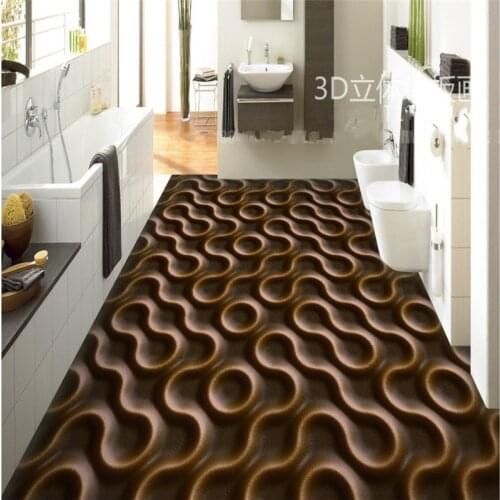 Beibehang Customize any size Mural Stripe Embossed Abstract Pattern 3D Floor Paste wallpaper for walls 3 d wall paper