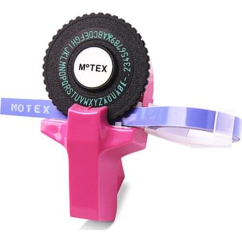 3D Embossing Manual Label Maker DIY Hand Decorative Tape Manual Typewriter for 9mm Label Printer Compatible