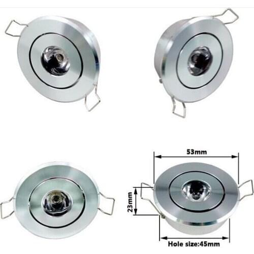 5PCS LED 1w/3W No dimmable/dimmable led downlight Aluminum Material Exhibition light display lamp 110-220V