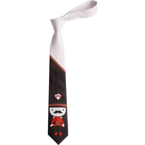 Free shipping New male female casual Original design British Fan General Walnut Print Tie Black White Student Korean necktie