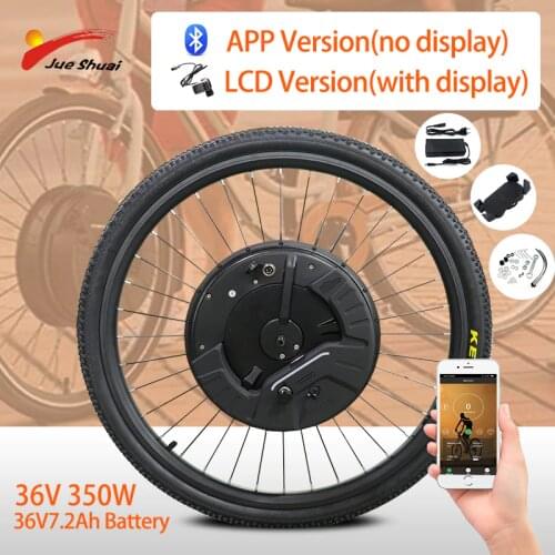 APP iMortoe 3.0 Wireless Electric Bike Kit with Lithium Battery Front Wheel Motor Hub Brushless Mountain City Electric Bicycle