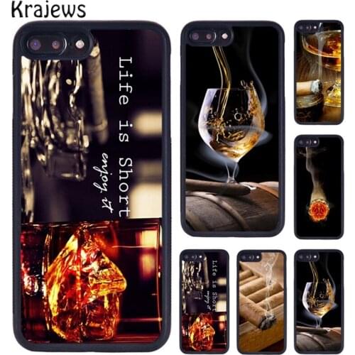 Krajews Smoking Cigar Phone Case For iPhone 5 6S 7 8 Plus 11 12 Pro X XR XS Max Samsung Galaxy S6 S7 EDGE S8 S9 S10 PLUS