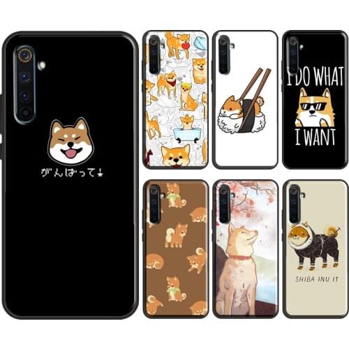 Funny Shiba Inu For OPPO Realme 8 6 7 Pro C3 C11 C15 GT X7 X2 Pro Case For OnePlus Nord 8T 8 9 Pro Coque