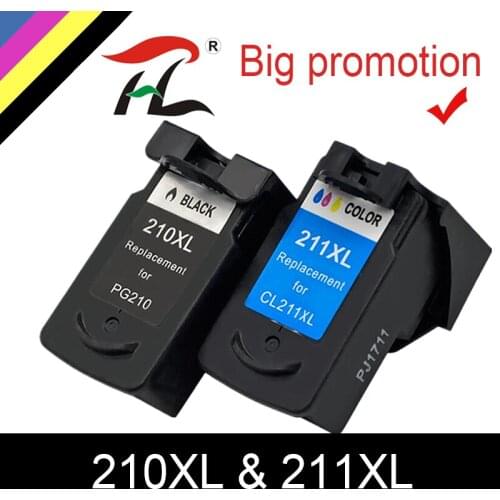 HTL PG210 CL211 PG 210 XL CL 211 XL ink cartridges for Canon PG210XL CL211XL Pixma IP2700 IP2702 MP240 MP250 MP260 MP270 printer