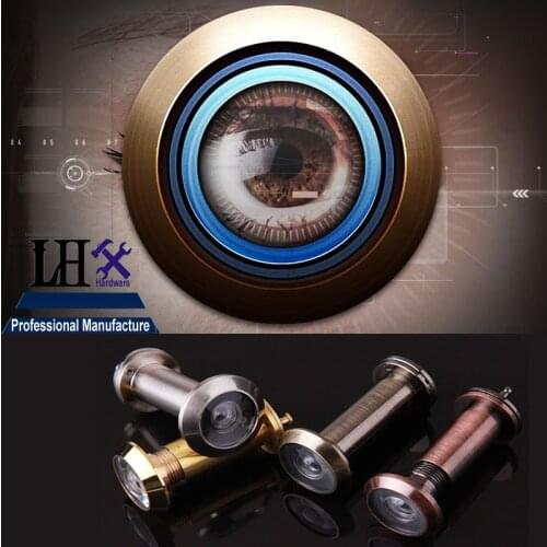 YP291 Door Peephole Viewers for Home Security 3 color 12mm Diameter 35-50mm Thickness Gate Hardware DIY h