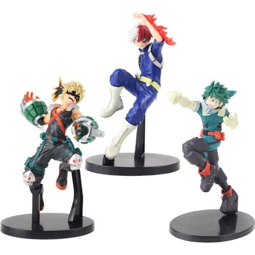 My Hero Academia Figure Toys Midoriya Izuku Todoroki Shoto Bakugo Katsuki Anime Model Dolls for Kids