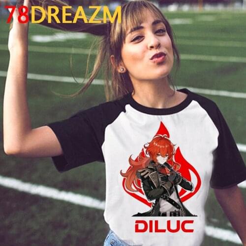 Genshin Impact t-shirt women aesthetic ulzzang grunge harajuku vintage tshirt top tees kawaii