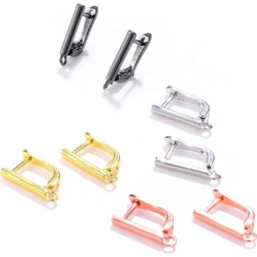 JunKang 1 pair DIY ear hook accessories jewelry making hand stud charm earrings