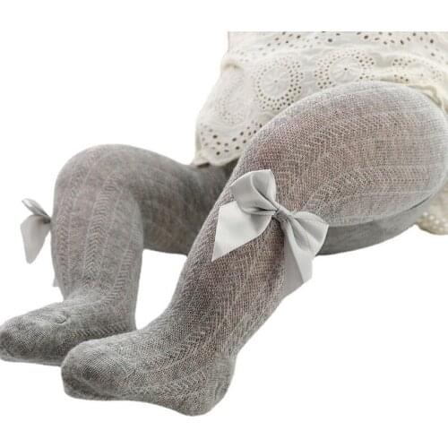 Summer 2021 New Baby Girl Pantyhose Mesh Wispy Bow Childrens Pantyhose Thin Princess Girls Bottom Pantyhose