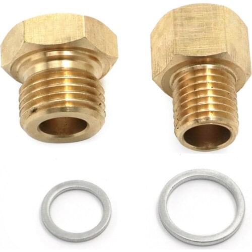 M12 M16 Oil Pressure Coolant Temp Gauge Fitting Adapters Swap For Chevrolet Camaro Silverado 1500 LS1 4.8 5.3 5.7 6.0 LS Engine