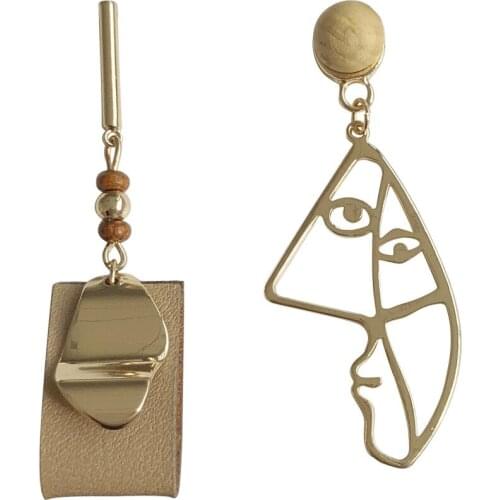 10 pair /lot fashion jewelry metal face earrings