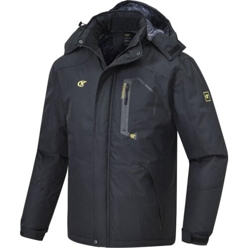 Mens Polyester Waterproof Ski Snowboard Jacket Windproof Pockets Winter Mountain Snow Coat Cycling Hunting Camping