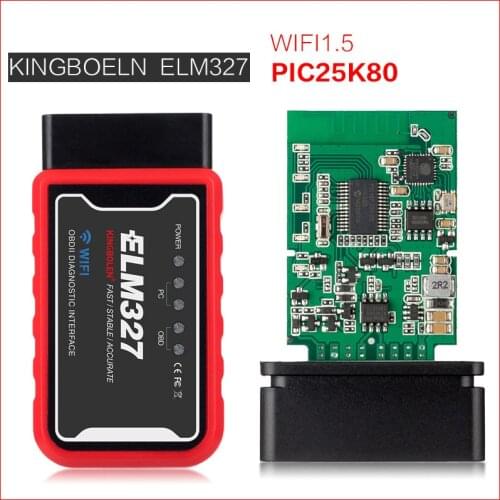 OBD II ELM327 WIFI Car Fault Diagnosis Instrument Android Apple System PIC25K80 Chip Diagnostic Tools