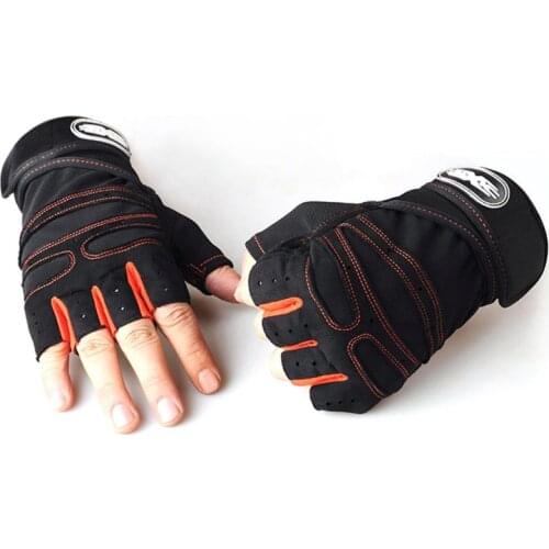 Pair Of Summer Cycling Half Finger Gloves Bike Motorcycle Short Shockproof Non-Slip Breathabl Gloves Sporting Cycling Goods