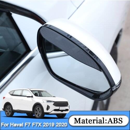 Fit For Haval F7 F7X 2019 2020 Car Styling ABS Car Rearview Mirror Eyebrow Rain Gear Shield Anti-rain Cover Sticker Accessories