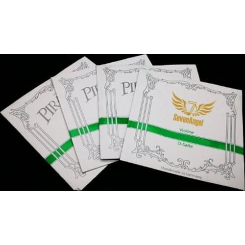 Full Set Chrome Steel Violin Strings Set (319020) E/A/D/G Medium Gauge with Black-Ball End Violino String Made In Germany