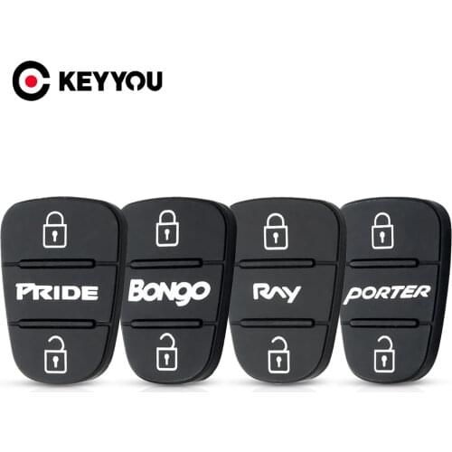 KEYYOU For Hyundai I30 IX35 Kia K2 K5 PRIDE BONgo RNY PORTER Key 3 Buttons Flip Folding Remote Car Key Shell Case Rubber Pads