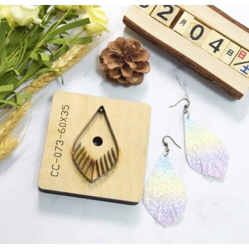 SMVAUON Japan Steel Die Cut Steel Punch Purple Earrings Cutting Mold Wood Dies Leather Blade Rule Cutter DIY Leather Crafts