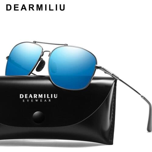 DEARMILIU Design Unisex Polarized Sunglasses Women Driving Alloy Frame Polit Mirror Sun Glasses Male UV400 Gafas De Sol For Men