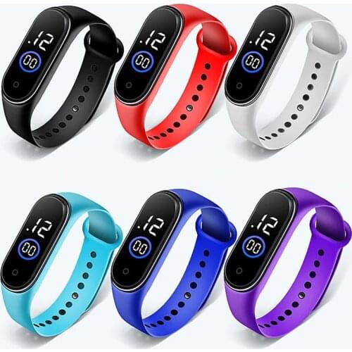 Sport Bracelet Children Watches Women LED Digital Girls Watch Kids Electronic Wristwatch Men Clock Reloj deportivo para mujer