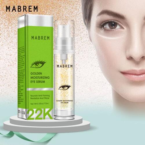 22k Golden Eye Serum Moisturizing Anti-Wrinkle Anti-Age Hyaluronic Acid Remover Dark Circles Against Puffiness And Bags