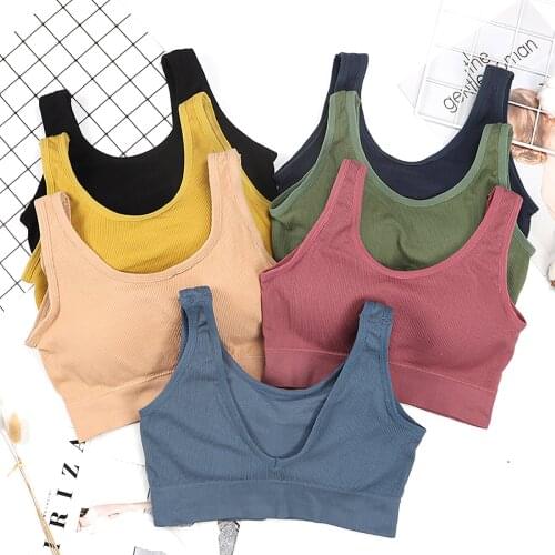 New High Quality Lady Adjustable Frame Yoga Sports Underwear Vest Wrapped Chest Without Steel Ring Comfortable Underwear