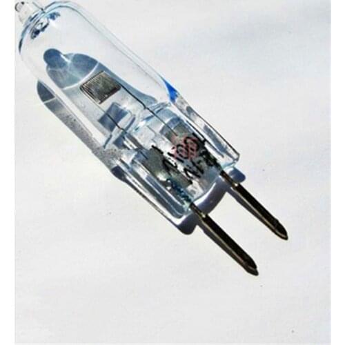 2 Pcs G6.35 24V 100W 150W 250W Halogen Bulb Microscope Bulb Optical Instrument Lamp Beads