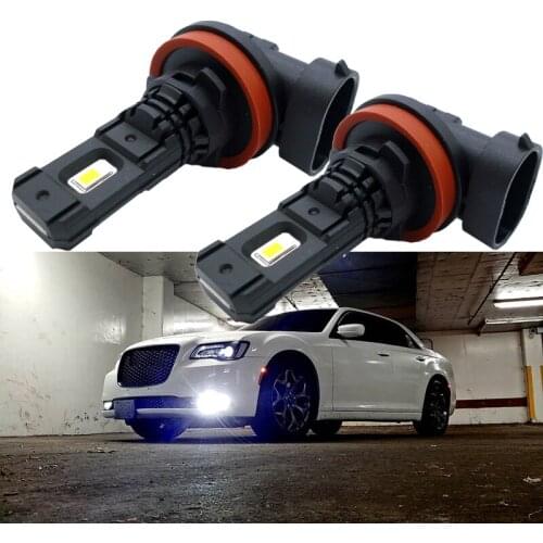 2pcs H8 H11 LED Light Bulb Car Fog Lights Auto Lamp Running Lamp DRL 12V 24V White 6000K Auto Led H11 Bulb