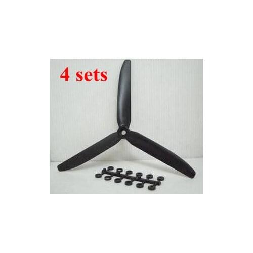 4x GWS- HD 9050 Airplane 3-blade Propeller Prop 9x5 9*5