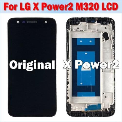 For LG X Power 2 M320 LCD Touch Screen Digitizer Assembly Replacement With frame For LG K10 Power M320 M320F LCD