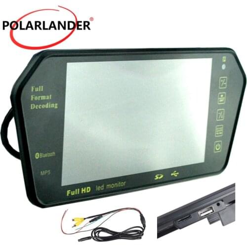 7 inch TFT LCD 1024x600 Bluetooth MP5 TF USB FM transmitter Car Rear Mirror Monitor Parking Monitor reversing priority