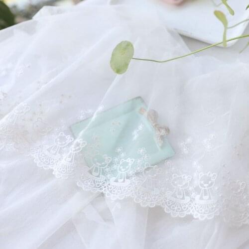 Hot sale Lace accessories kawaii 20 cm doll dress lace embroidery lace