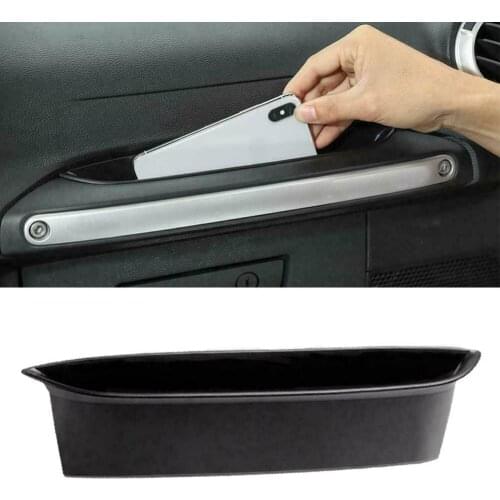 Car Door Handle Plastic Storage Box Phone Sunglasses Passenger Storage for Jeep Wrangler JK 2011-2018 Car Accessories Interior