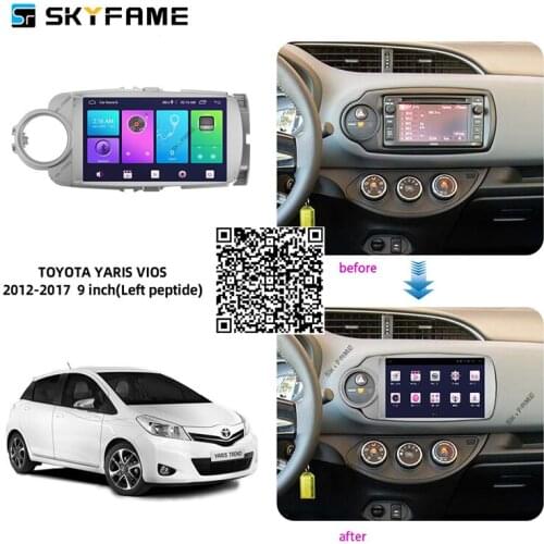 SKYFAME Car Radio Stereo For Toyota Vios Yaris XP150 2012-2017 Android Multimedia System GPS Navigation DVD Player