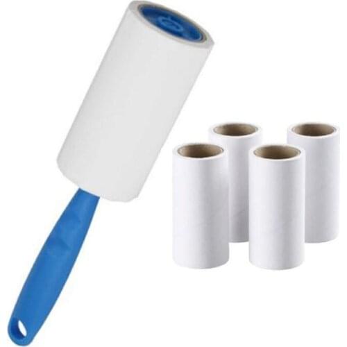 Paper Roll Clothes Hair Remover Sticky Hair Roller Sticky Paper Clothing Dusting Sticky Hair Roller Brush