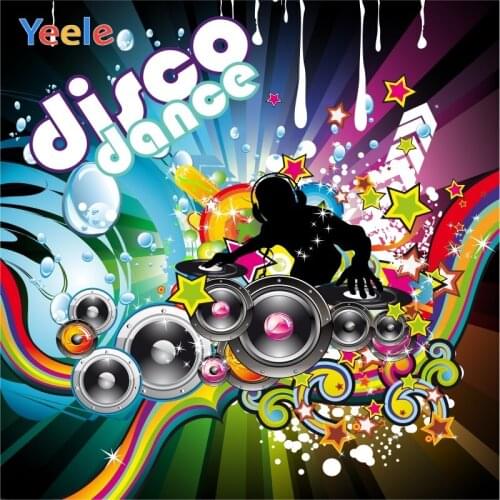 Yeele 80s Party Decor Photocall Disco Dance Rave Photography Backdrops Personalized Photographic Backgrounds For Photo Studio