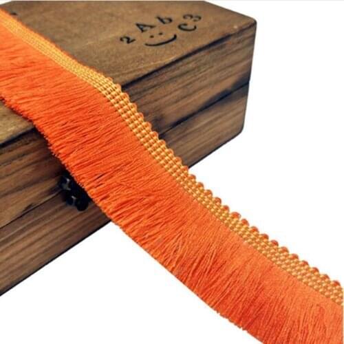 1" color polyester fringed Decorative Fringe Trim by 2-yards 5BB5517
