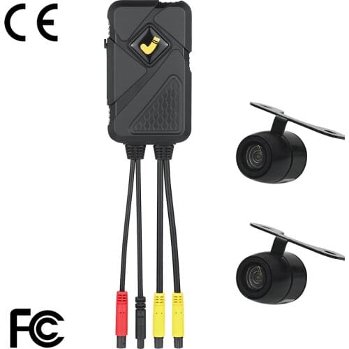 GPS Motorbike DVR Camera Kit 2 Channel 1080P LVDS Real HD Novatek Motorcycle Recorder