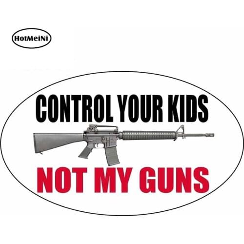 HotMeiNi 13cm x 7.8cm For Gun 2nd Amendment Motorcycle Car Stickers Car Accessories Decal Bumper Air Conditioner Decoration