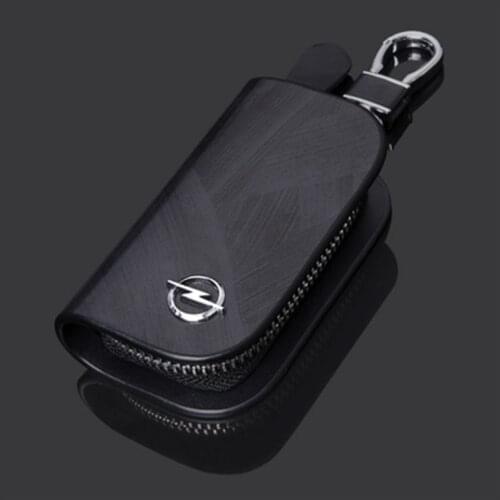 Leather Car Remote Key Case Cover Wallet Keychain Holder Shell For Opel Insignia Astra Corsa Vectra Omega H J Zafira Accessories