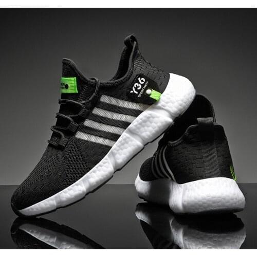Damyuan Womens Mens Casual Shoes White Male Sneakers Flying Mesh Comfortable Womens Outdoor Black Sports Shoes Zapatos Hombre