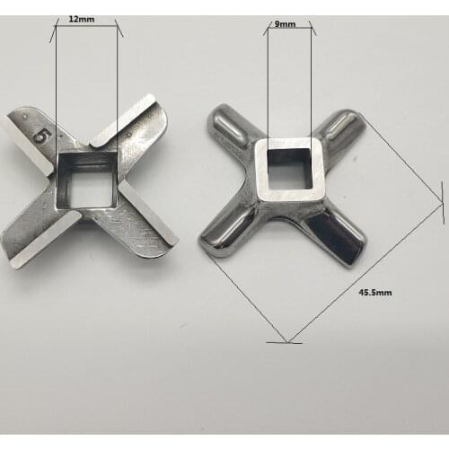 Ss304 2 Pieces meat grinder blade mincer knife for Zelmer ADLER West GORENJE Vitek Braun Kenwood Supra NOVEX KAMBROOK NOVIS