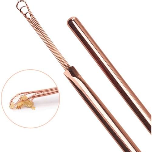 Stainless Steel Ear Pick Cleaner Portable Dig Ear Curette Tools Digging Earpick Cleaner Ear Spoon Ear Health Care Cleaning Tool