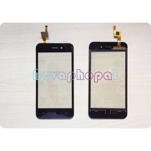 Novaphopat 4.2inch Black Touchscreen for Fly 5s Touch Screen Digitizer Sensor Replacement + Tracking