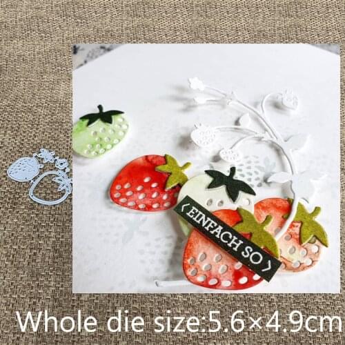 New Design Craft Metal Cutting Die cut dies 4pcs Strawberry decoration scrapbook Album Paper Card Craft Embossing die cuts