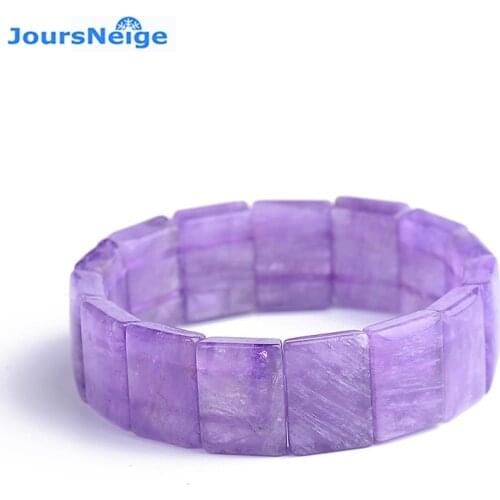 Wholesale Lavender Purple Natural Crystal Bracelets Hand Row Beauty for Women Girl Gift Simple Crystal Bracelets Jewelry
